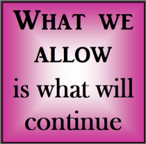 What we allow